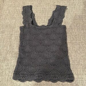 Free People Love Letter Cami Tank Top - Grey